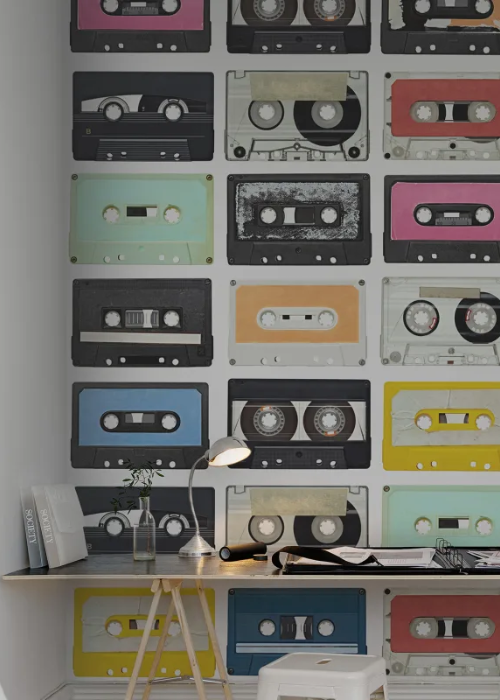 Office Wallpaper Tapes Colourful