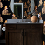 Playful Wallpaper Powder Room