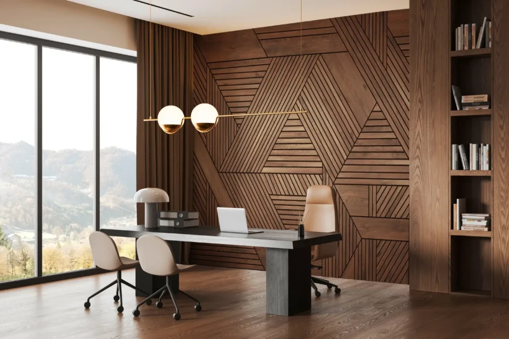 Wood Mural For Office