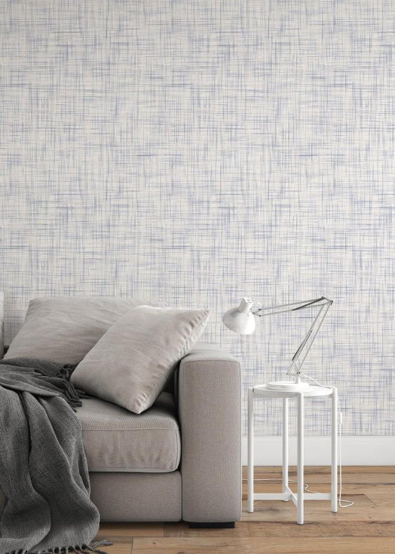 Linen Weave – Minimalistic Gray & White