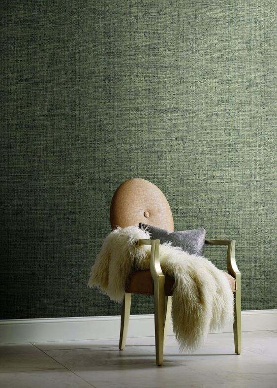 Mimicking Woven Fibers – Papyrus Weave Grasscloth Green