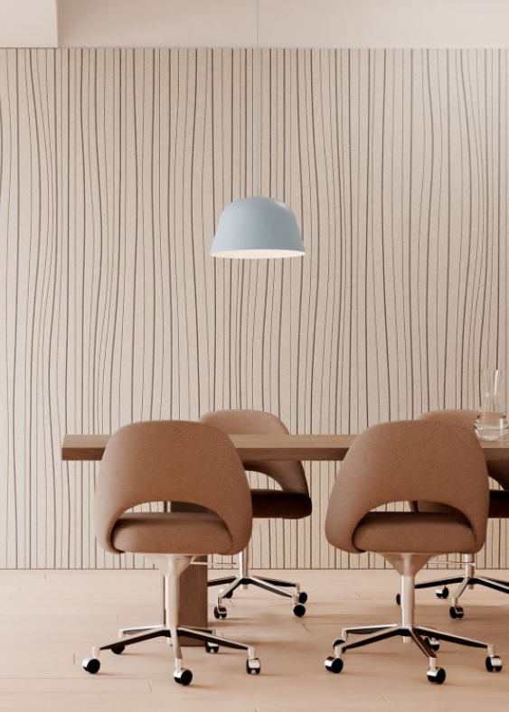 Minimalist Tactile Finishes – Felted Grain And Reeds Find Groove With Beige Felt