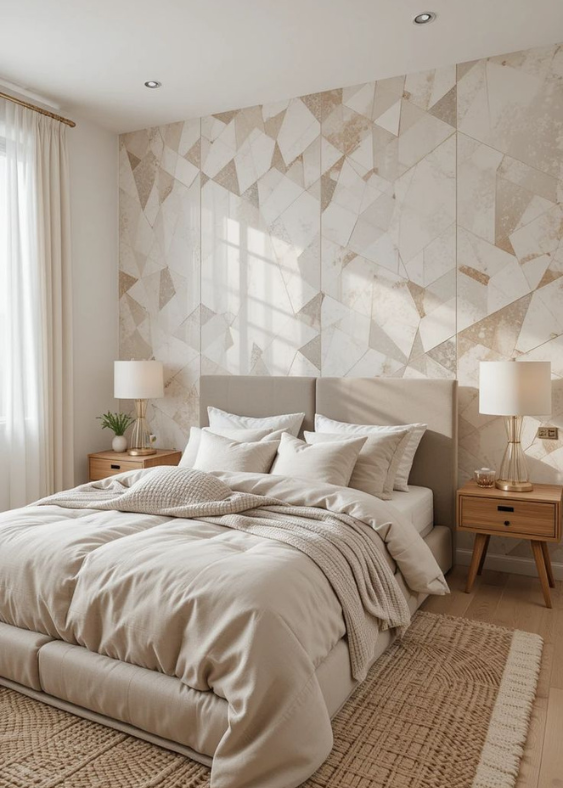 Subtle Geometrics Beige & Cream Peel & Stick Glowsetlife