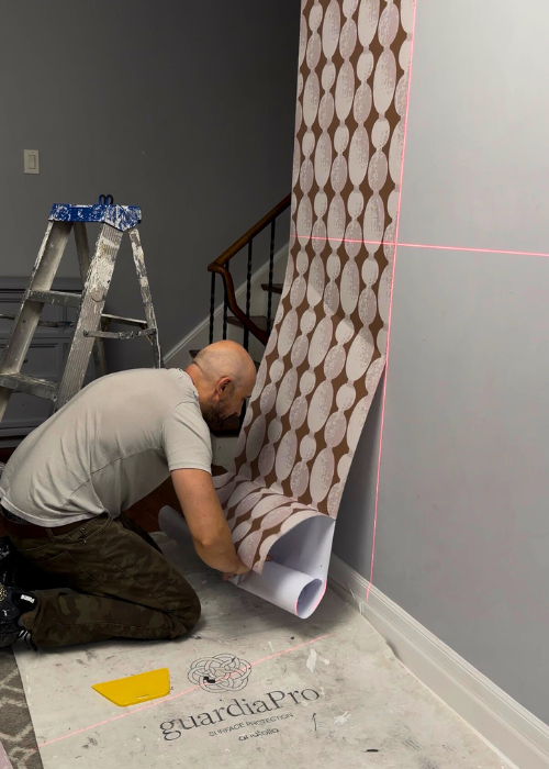 Peel And Stick Wallpaper Install Omb Wallpaper Consultants Mississauge Interior Design Otto Studio