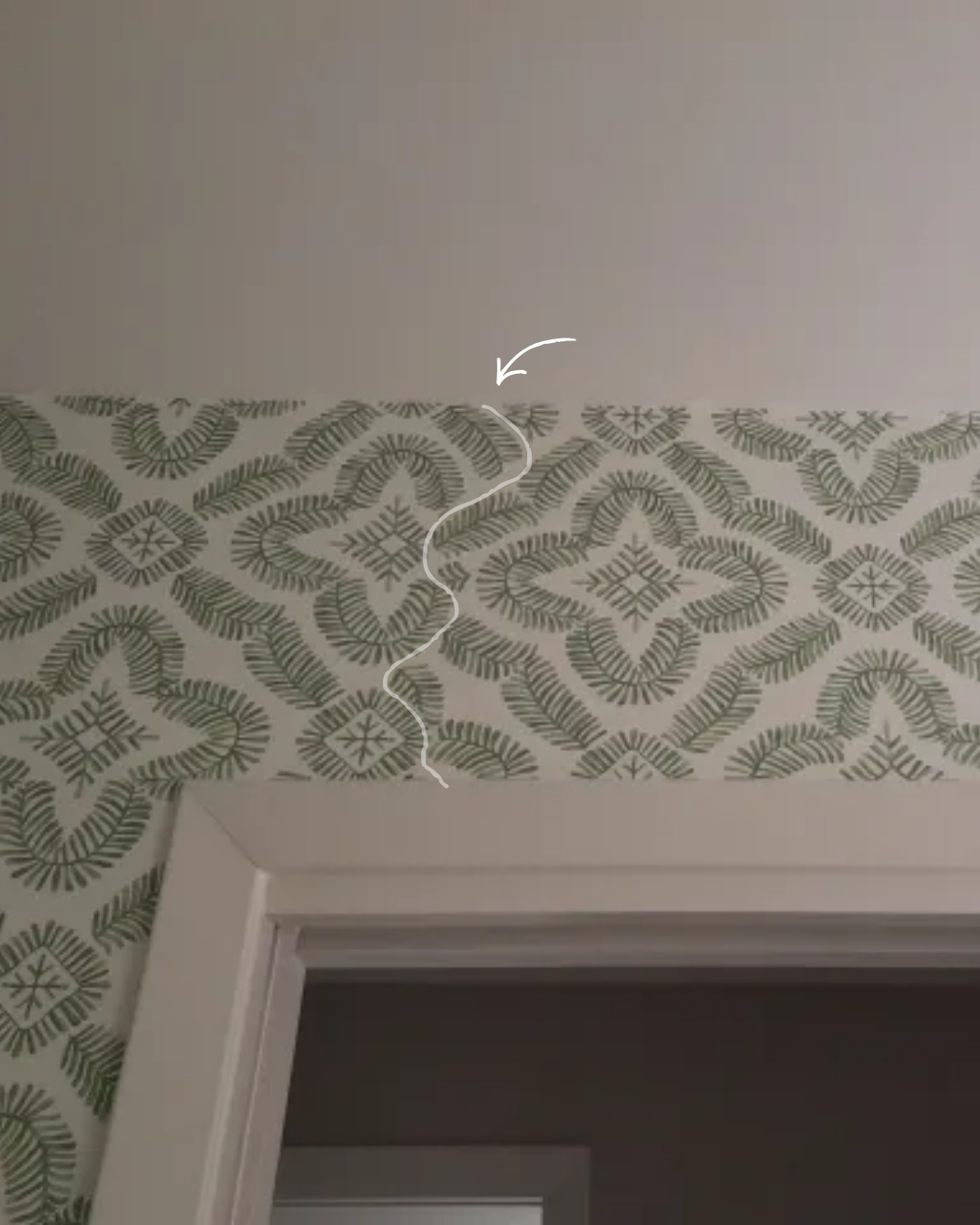 Hidden Seam Wallpaper Install Cut Line